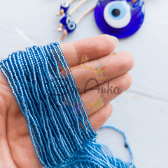 Preciosa 11/0 Dizi Kum Boncuk (006) Kristal Mavi