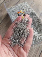 (1 Gram ~ 50 adet) 4 mm, Nikel Kaplama, Halka