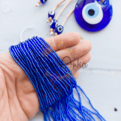 Preciosa 11/0 Dizi Kum Boncuk (008) Kristal Lacivert