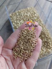 (1 Gram ~ 16 adet) 5 mm, Sarı Kaplama, Halka