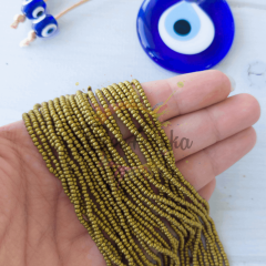 11/0 Preciosa Dizi Kum Boncuk 01720 Mat Bronz 021