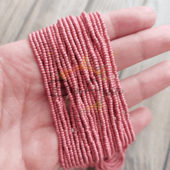 Preciosa 11/0 Dizi Kum Boncuk 18598 (019) Metalik Mat Pembe