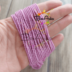 11/0 Preciosa Dizi Kum Boncuk 03692 Mat Pembe 013