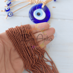 11/0 Preciosa Dizi Kum Boncuk 01750 Metalik Bakır 016