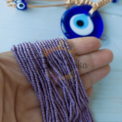 11/0 Preciosa Dizi Kum Boncuk 18528 Metalik Mat Leylak 003