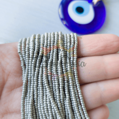 Preciosa 11/0 Dizi Kum Boncuk 18542 (006) Metalik Koyu Gümüş