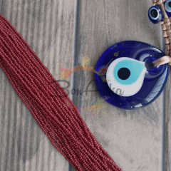 Preciosa 11/0 Dizi Kum Boncuk 93310 Koyu Kırmızı