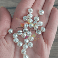 Lüks Krem İnci Boncuk 8 mm 25 Gram