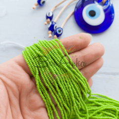 11/0 Preciosa Dizi Kum Boncuk 53310 Yeşil 047