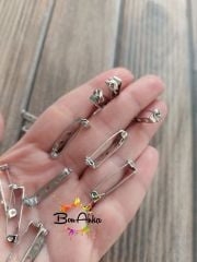 (20 Adet) 25 mm Kilitli Broş İğnesi