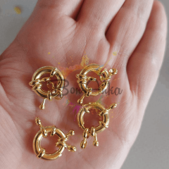 15 mm 24 Ayar Altın Kaplama Gemici Kilit 1 adet