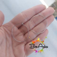 (1 adet) - Mat Nikel Kaplama Küpe Aparatı (009)