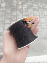 (0.8 mm) Simli Siyah Renk 100 Metre Paraşüt İpi (002)