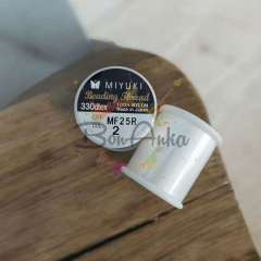 Miyuki Boncuk İpliği 02 Kırık Beyaz Renk 50 metre