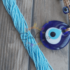 Preciosa 11/0 Dizi Kum Boncuk 03434 (059) Mat Açık Toz Mavi