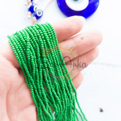 11/0 Preciosa Dizi Kum Boncuk 53250 Yeşil 051