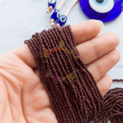 Preciosa 11/0 Dizi Kum Boncuk 13780 Koyu Kahverengi