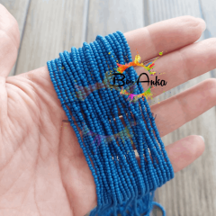 Preciosa 11/0 Dizi Kum Boncuk 33210 (055) Opak Mat Koyu Mavi