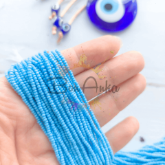 11/0 Preciosa Dizi Kum Boncuk 63020 Açık Mavi 056