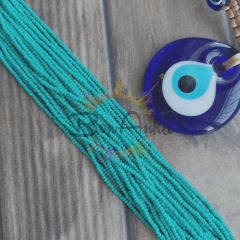 Preciosa 11/0 Dizi Kum Boncuk 63130 (040) Opak Turkuaz Yeşil