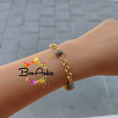 Nazar Boncuklu Vip Bileklik - 14K