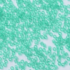 5 g No:007 Miyuki Delica 11/0 Boncuk DB1304 Şeffaf Koyu Nane Yeşili