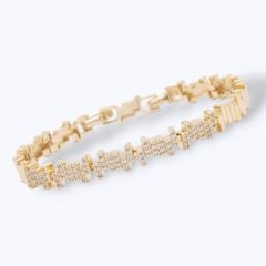 Özel Seri Taşlı Vip Bileklik - 14K