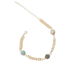 Zirkon Taşlı Nazar Model Vip Bileklik - 14K