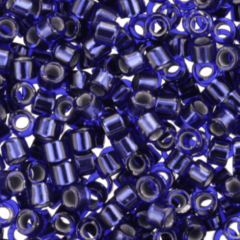 5 g No:245 Miyuki Delica 11/0 Boncuk DB0183 Gümüş Kaplamalı Koyu Mavi