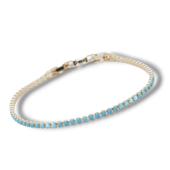 Turkuaz Su Yolu Gold Vip Bileklik - 14K