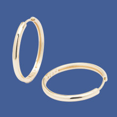 Vip Gold Küpe - 14K (en:3,5 cm)