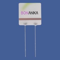 Sallantı Detaylı Silver Kalp Vip Küpe