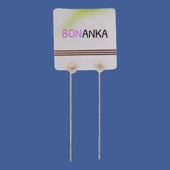 Sallantı Detaylı Gold Kalp Vip Küpe - 14K