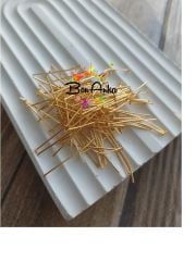 (1 gram) 3 cm A Kalite Altın Kaplama Düz Başlı Takı Çivisi
