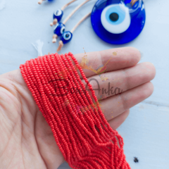 11/0 Preciosa Dizi Kum Boncuk 93170 Opak Açık Kırmızı 083