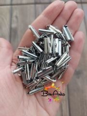 (10 adet) 1,6 cm Nikel Renk Korniş Kapama