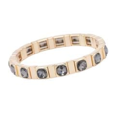 Siyah Taşlı Çelik Lastikli Kelepçe