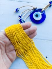 Preciosa 11/0 Dizi Kum Boncuk (107) Sarı Tonu