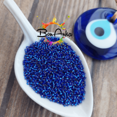 5 g No:186 Miyuki Delica 11/0 BoncukDB0047 Gümüş Kap. Kobalt