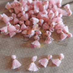 1 cm Açık Pembe Minik Püskül Takı Aksesuarı 5 Adet