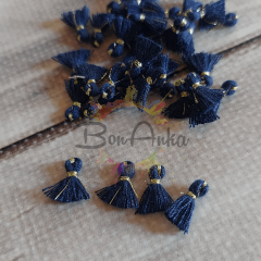 (5 adet) 1 cm Lacivert Renk Minik Püskül - 006