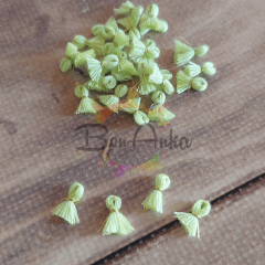 (5 adet) 1 cm Açık Yeşil Renk Minik Püskül - 014