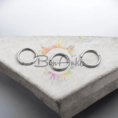 16 mm Paslanmaz Çelik Küpe Kancası Çelik Renk - 1 Çift (2 adet) Küpe Aparatı