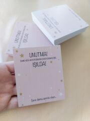 350 gram 1. Sınıf Kuşe Kağıt - 8 Cm * 9.5 Cm - Bijuteri Ürün Tanıtım Kartı - 002