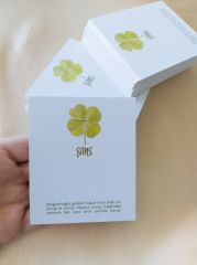 350 gram 1. Sınıf Kuşe Kağıt - 8 Cm * 9.5 Cm - Bijuteri Ürün Tanıtım Kartı - 003