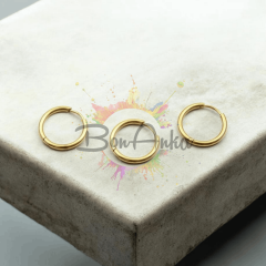 20 mm Paslanmaz Çelik Küpe Kancası Altın Renk - 1 Çift (2 adet) Küpe Aparatı