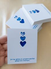 350 gram 1. Sınıf Kuşe Kağıt - 8 Cm * 9.5 Cm - Bijuteri Ürün Tanıtım Kartı - 007