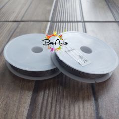0,35 mm Gümüş Çelik Tel Boncuk Teli 25 Metre 1 adet