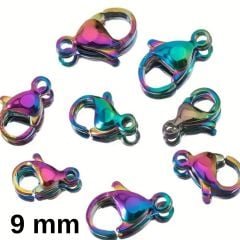 9 mm - 1 adet Çelik Yanardöner Papağan Klips