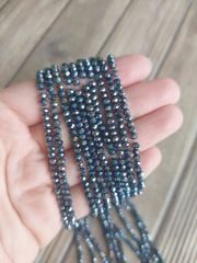 1 Dizi - 3 mm Kristal Cam Boncuk - 014